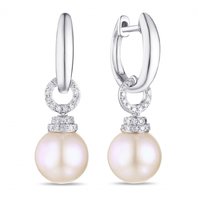 Обручальное кольцо E108-1982647BP-R17-М10000 из белого золота, гладкое