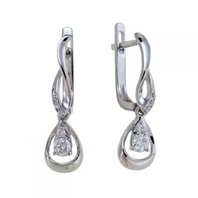 Обручальное кольцо E108-1982131CD-М10015 из белого золота, гладкое