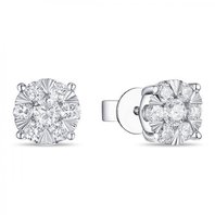 Обручальное кольцо E2011-1851355BD-М9946 из белого золота, гладкое