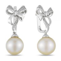 Обручальное кольцо E108-1982366CP-R17-М9999 из белого золота, гладкое