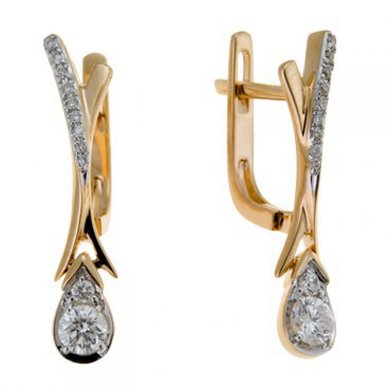 Серьги E108-1981960CD-М10013 - Ювелирный бренд Московский ювелирный завод