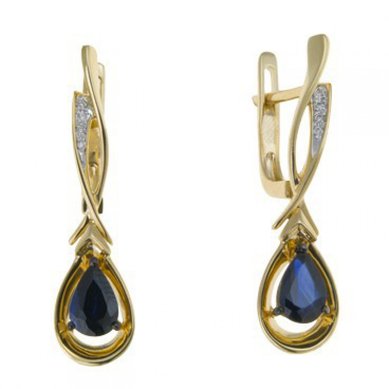 Серьги E108-1982076CS-М10014 - Ювелирный бренд Московский ювелирный завод