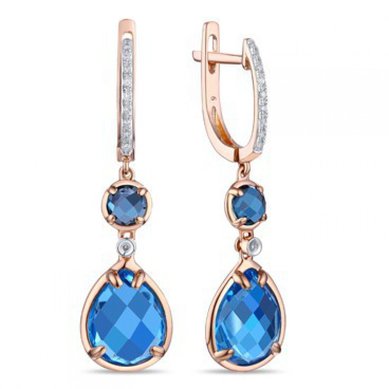 Серьги E2607-1982879CBX-R17-М10032 - Ювелирный бренд Московский ювелирный завод