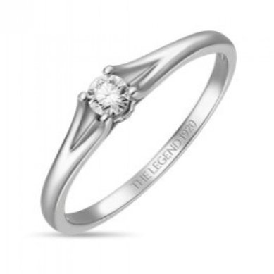 Помолвочное кольцо R01-SL06-015-G2-М13164 - Ювелирный бренд Московский ювелирный завод