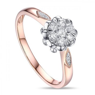 Помолвочное кольцо R2011-1851142AKD-М9961 - Ювелирный бренд Московский ювелирный завод