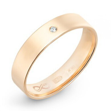 Обручальное кольцо R01-WED-00002-М9972 - Ювелирный бренд Московский ювелирный завод