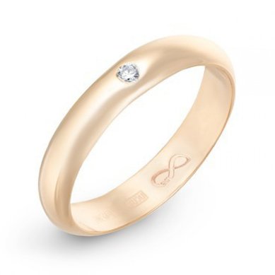 Обручальное кольцо R01-WED-00013-М9976 - Ювелирный бренд Московский ювелирный завод