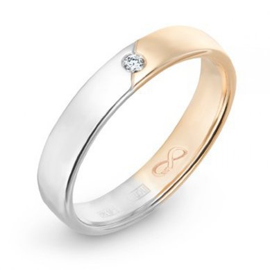 Обручальное кольцо R01-WED-00016-М9978 - Ювелирный бренд Московский ювелирный завод